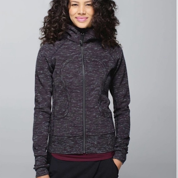 Lululemon Athletica Scuba Hoodie Heathered Marled Gray SZ 6 - Picture 2 of 8